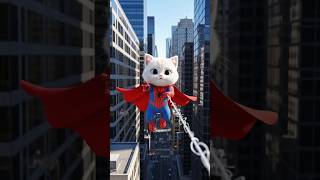 Baby Cat Becomes a Web-Slinging HERO… and Makes a Rat Mech RUN! 🐱⚡🤖 #shorts #cat #kitten