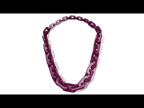 Rara Avis Iris Apfel Chained Resin Link Necklace