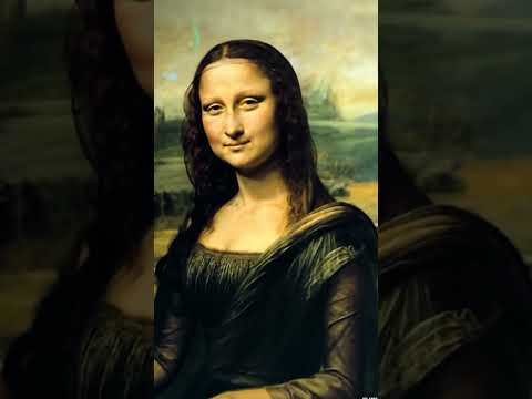 The Mona Lisa sensual with “Despechá” by Rosalía 💃🖼️ #MonaLisa #Rosalía #Despechá #shorts