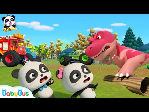 Capa de Baby Bus - Super Carro vs T-Rex