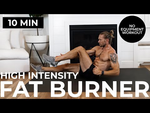 10 Min Full Body FAT BURNING WORKOUT [Bodyweight Only] + Cool Down