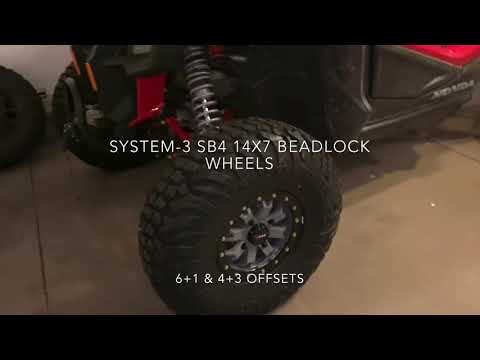 Honda Talon 32's-NO WHEEL SPACERS! EFX motovator 32x9.5-14 D.O.T. tire, System 3 SB-4 beadlock