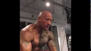Dwayne " The Rock " Johnson Workout video 2013