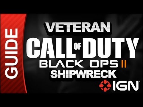 Call of Duty: Black Ops 2 Veteran Walkthrough Part 6 - Strike Force Mission Shipwreck
