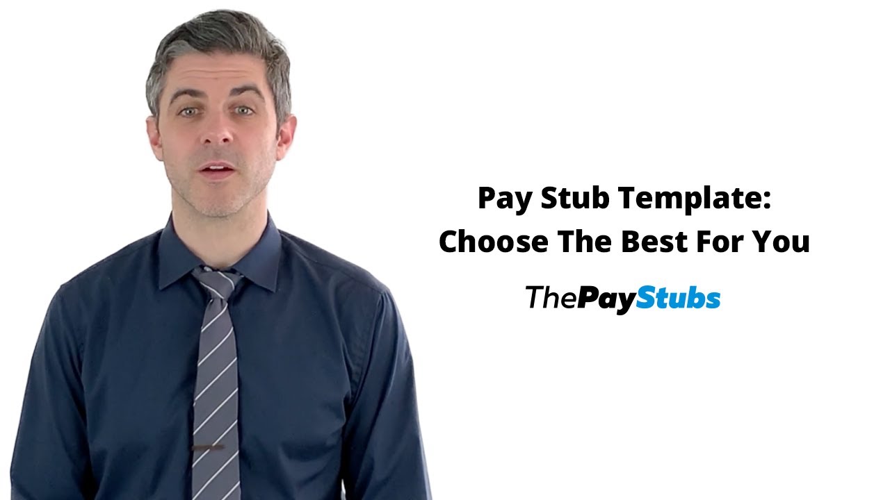 Pay Stub Template: Choose The Best For You