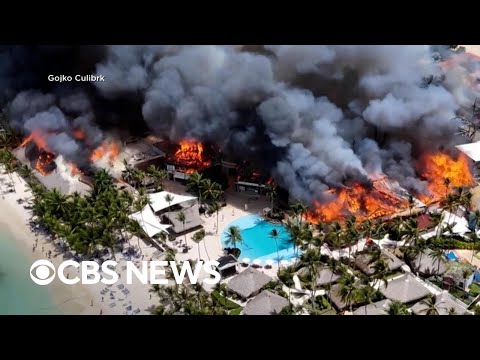 Massive fire at luxury resort in Dominican Republic, 1 dead