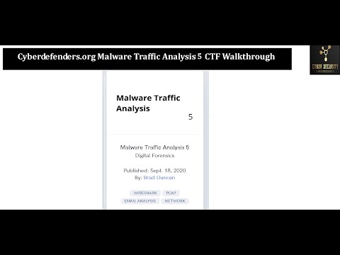 Cyberdefenders org Malware Traffic Analysis Part 5 CTF Walkthrough