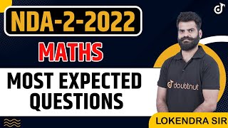 NDA 2 2022 | NDA 2 Maths Most Expected Questions | NDA Maths Classes | Doubtnut