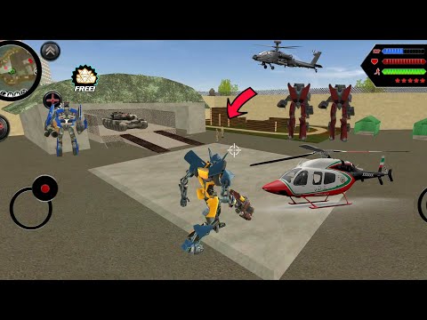 Robot Shark (Super Robot Car Fight on Army Based) Robot Car Destroy Army Tanks - Android Gameplay HD