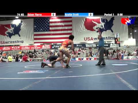 Adam Fierro vs. Austin Trott at 2013 Junior Nationals - FILA - GR