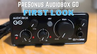Video thumbnail for PreSonus AudioBox GO - First Look - Ultra Compact 2x2 Audio Interface by Knight Sound and Light