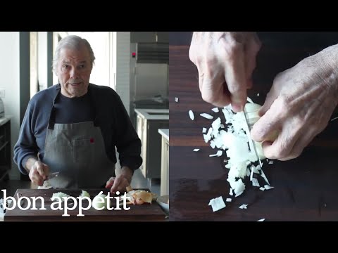 Jacques Pépin Dices an Onion | Bon Appétit