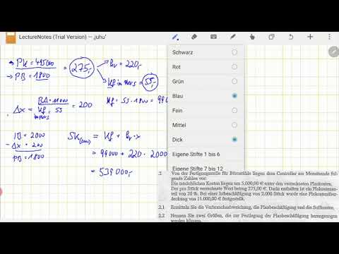 Controlling / flexible Plankostenrechnung (Abiturprüfung IBV BWR 2002) - Abweichungen berechnen