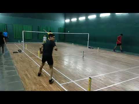 Speed and agility training for badminton.
