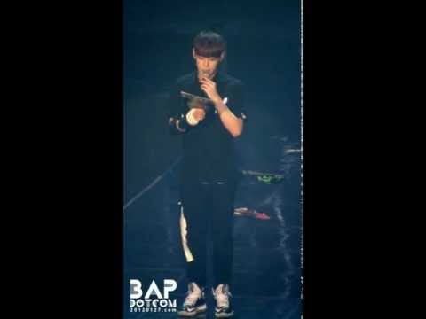 [BAP닷컴] 130224 LIVE ON EARTH 힘찬이의 메세지T_T♡