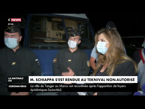 M.Sciappa s'est rendue au Teknival non-autorisé