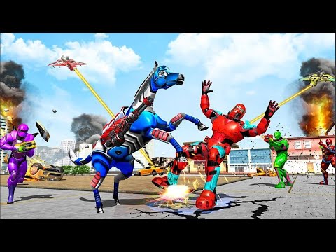 New Flying Horse Robot Part-1 | Rescue City Transforming Robot Android GamePlay | Game Crazy