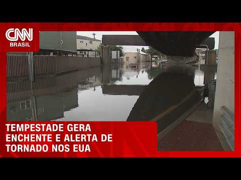Alerta de tornado nos EUA é gerado após fortes tempestades | LIVE CNN