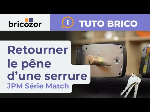 Serrure en applique verticale à tirage - cylindre rond - Match JPM