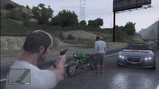 Grand Theft Auto V - Finding The Other Characters in Free-roam (GTA 5 Gameplay)