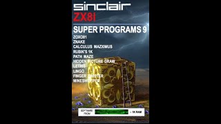 Super Programs 9 for the ZX81