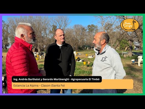 Ing. Andrés Barthalot y con Gerardo Martinenghi - Agropecuaria "El Timbó".