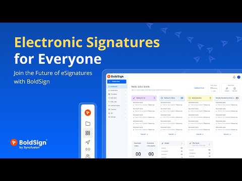 An Overview of BoldSign eSignatures