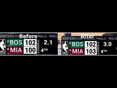The refs are the "MVP" 2.1 seconds to 3 whole seconds. Boston Celtics vs Miami Game 6