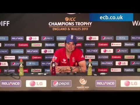 Press Conference with Alastair Cook after England beat New Zealand