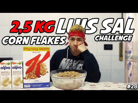 LA TAZZA DA 2,5 KG DI CORN FLAKES - Luis Sal Challenge | MAN VS FOOD