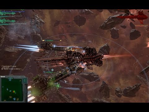 2 Battle Barges smash the Planet Killer, Heroic Difficulty + Elite Mode - Battlefleet Gothic Armada