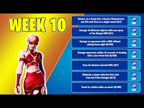 Complete Weekly Quest Guide - Week 10 - Fortnite