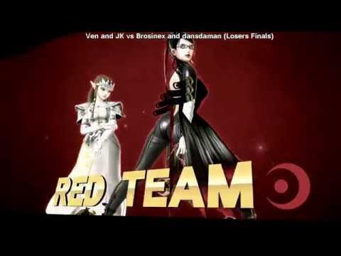 S4M - ven (Zelda) JK (Bayonetta) vs Dansdaman (Cloud) Brosinex (Ryu) - Wii U Doubles (LF) Part 1