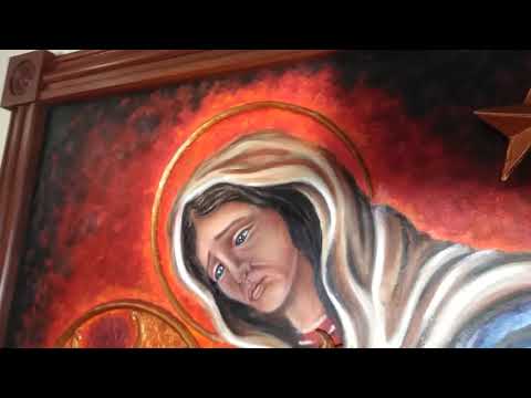 The Pieta Project. A oils and paper machete art sculpture.