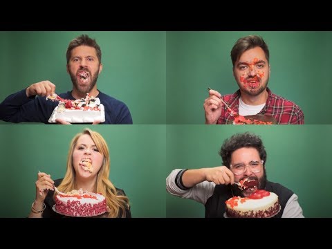 Singing CAKE While Eating Cake