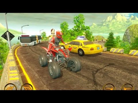 ATV Mountain Climb Taxi Race Driving game - ATV Taxi Bike Racing Game - ATV mountain Race Bike game