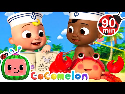 A Sailor Went to Sea - Animals Treasure Map | CoComelon | Nursery Rhymes for Babies
