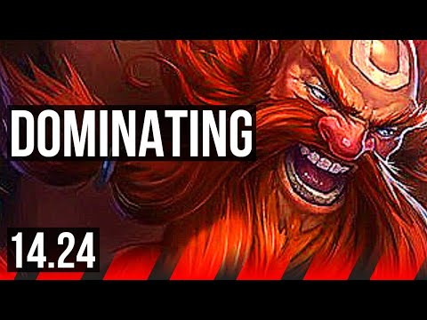 GRAGAS vs RENEKTON (TOP) | Dominating | KR Challenger | 14.24