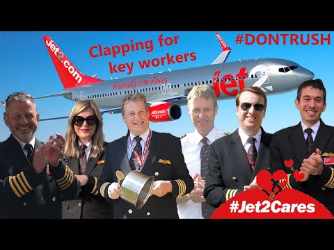 Jet2 Birmingham flight deck clapping for key workers ...