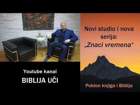 Predstavljanje novog studija i nove serije koja se zove: ZNACI VREMENA - Poklon knjiga i Biblija