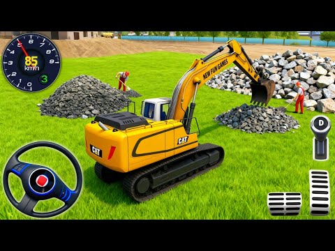Real JCB Excavator Construction Simulator 3D – Heavy Machine Driving Game (Android Gameplay)