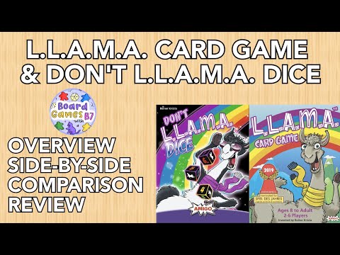 L.L.A.M.A. & L.A.M.A. Dice Overview, Comparison & Review Llama-Palooza!