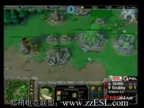 Grubby Vs. TH000 - Division Final Game 1 @ PGL 2007 (1 of 2)