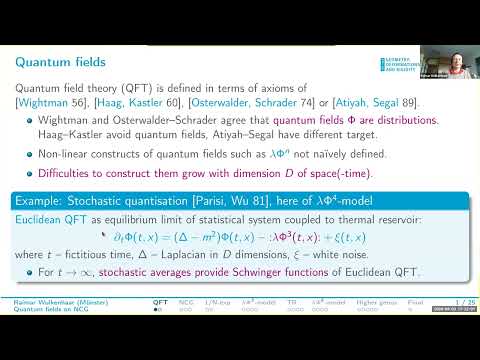 QUANTUM FIELDS ON NONCOMMUTATIVE GEOMETRIES