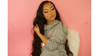 Girl Next Door Makeup |GRWM ft Donmily Hair | 30 inches of Gorgeous Hair