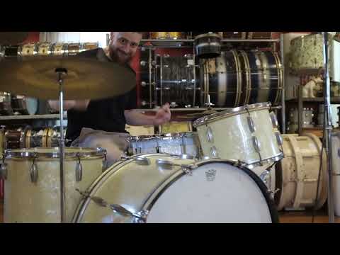 1940s Slingerland Radioking Gene Krupa Deluxe in Marine Pearl