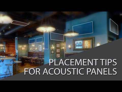 How should I position my acoustic panels? General tips how to space out sound panels