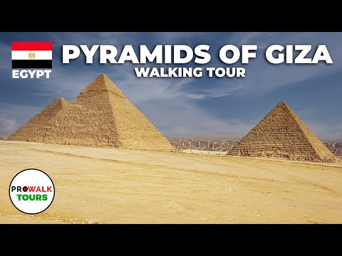 Pyramids of Giza Walking Tour (4K/60fps) - Cairo, Egypt