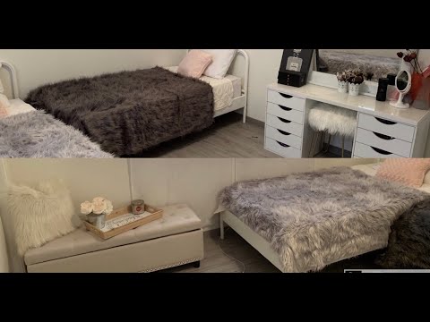image-How can I put two single beds in a small room?