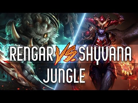 Season 6 Jungle Patch 6.10 - Nightblue3-  Rengar VS Shyvana